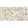 Rocailles Toho 8/0 Silver-Lined Milky White
