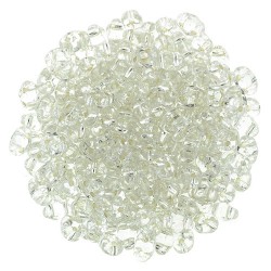 Miniduo 2 x 4 mm Silver Lined Crystal- 5 g