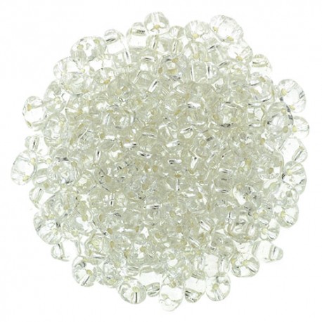 Miniduo 2 x 4 mm Silver Lined Crystal- 5 g