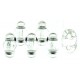 Miniduo 2 x 4 mm Silver Lined Crystal- 5 g
