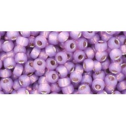 Rocailles Toho 8/0 Silver-Lined Milky Amethyst