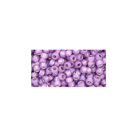 Rocailles Toho 8/0 Silver-Lined Milky Amethyst