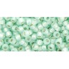 Rocailles Toho 8/0 Silver-Lined Milky Light Peridot