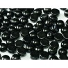 Cabochon Doppio Foro 6 mm Jet - 10 pz