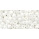 Rocailles Toho 8/0 Opaque-Lustered White