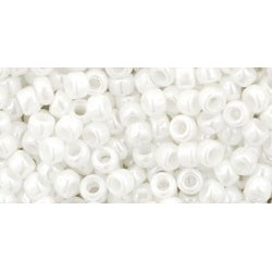 Rocailles Toho 8/0 Opaque-Lustered White