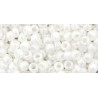 Rocailles Toho 8/0 Opaque-Lustered White