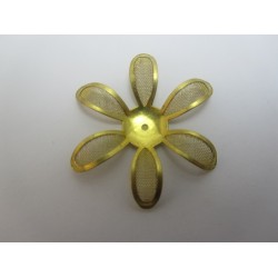 Hollow Brass Round Bead 15 mm, Silver Color Plated - 4 pcs