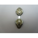 Foglie Rete Ottone 39x14 mm Color Ottone - 1 pz