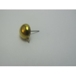 Perno Ottone Pallina 12 mm Color Ottone - 2 pz