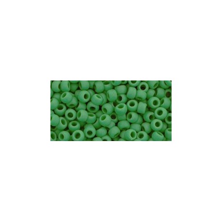 Rocailles Toho 8/0 Opaque Frosted Shamrock