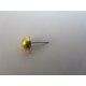 Perno Ottone Pallina 9 mm Color Oro - 4 pz