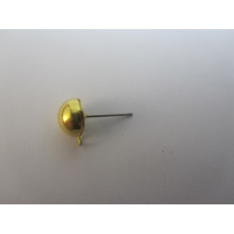 Perno Ottone Pallina 9 mm Color Oro - 4 pz