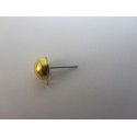 Perno Ottone Pallina 9 mm Color Oro - 4 pz