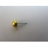 Perno Ottone Pallina 9 mm Color Oro - 4 pz