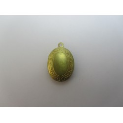 Pendente Portafoto Ottone Ovale 16x20 mm - Color Ottone - 1 pz