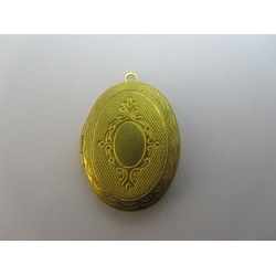 Pendente Portafoto Ottone Ovale 23x30 mm - Color Ottone - 1 pz