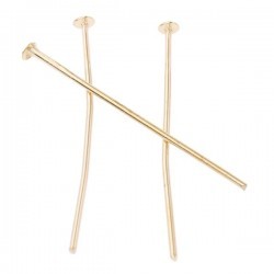 Eyepins 35 mm, Gold Color Plated - 50 pcs