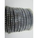Fettuccia Alcantara con Borchie 5 mm Blu Scuro - 50 cm