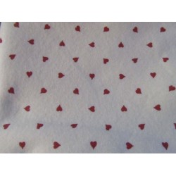 Panno Lenci 50x90 cm sp. 1 mm Dis. Cuore Panna - 1 pz