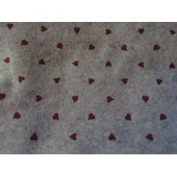 Panno Lenci 50x90 cm sp. 1 mm Dis. Cuore Grigio - 1 pz