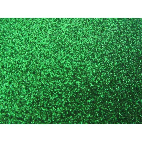Foglio Mousse Gomma Crepla 20x30 cm Verde Glitter - 1 pz