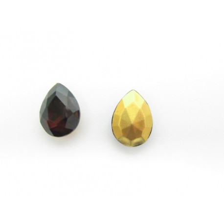 Cabochon Goccia Sfaccettata 18x13 mm Madeira Topaz - 1 pz