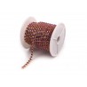Catena Strass 3,5 mm Color Oro/Purple - 1 m