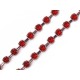 Catena Strass 3,5 mm Color Argento/Hyacinth - 1 m