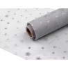 Tulle con Glitters Larghezza 15 cm Color Argento - 1 m