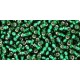 Rocailles Toho 11/0 Silver-Lined Green Emerald - 10 g 