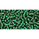 Rocailles Toho 11/0 Silver-Lined Green Emerald - 10 g 