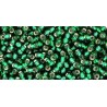 Rocailles Toho 11/0 Silver-Lined Green Emerald - 10 g 