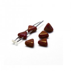 Khéops® par Puca® 6mm Opaque Mix Red/Orange Ceramic Look - 5 g