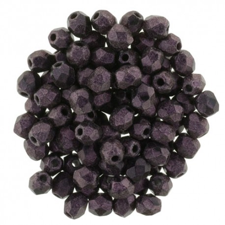 Mezzo Cristallo 3 mm Metallic Suede Pink - 50 Pz