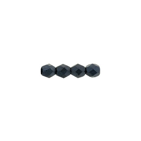 Mezzo Cristallo 4 mm Metallic Suede Dark Blue - 50 Pz