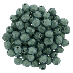 Mezzo Cristallo 4 mm Metallic Suede Light Green - 50 Pz