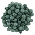 Mezzo Cristallo 4 mm Metallic Suede Light Green - 50 Pz