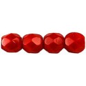 Mezzo Cristallo 4 mm Opaque Red - 50 Pz
