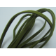 Cordoncino piatto tipo scamosciato 3x1 mm Verde Spezzone da 1 m - 1 pz