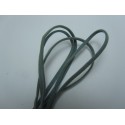 Cordoncino piatto tipo scamosciato 3x1 mm Grigio Spezzone da 1 m - 1 pz