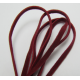 Cordoncino piatto tipo scamosciato 3x1 mm Bordeaux Spezzone da 1 m - 1 pz