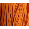 Cordoncino piatto tipo scamosciato 3x1 mm Arancione Spezzone da 1 m - 1 pz