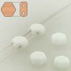 Honeycomb 6 mm Chalk Opaque - 20 Pz