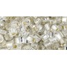 Cubi Toho 3 mm Silver-Lined Crystal