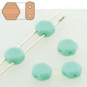 Honeycomb 6 mm Opaque Turquoise Green - 20 Pz