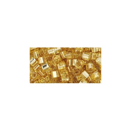Cubi Toho 3 mm Silver-Lined Light Topaz