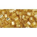 Cubi Toho 3 mm Silver-Lined Light Topaz