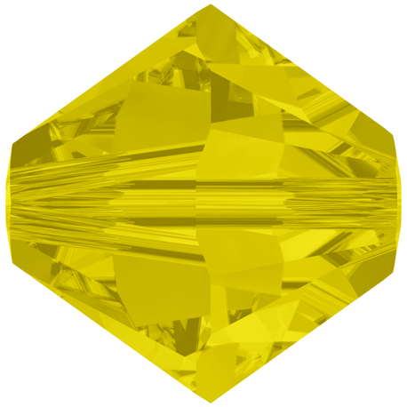 Bicono Swarovski 5328 4 mm Yellow Opal - 40 pz