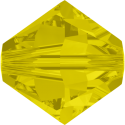 Bicono Swarovski 5328 4 mm Yellow Opal - 40 pz
